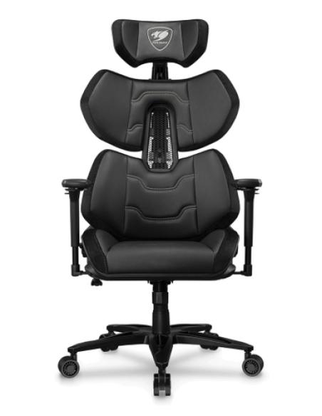 COUGAR Terminator Elite Silla para videojuegos de PC Asiento acolchado Negro, Plata