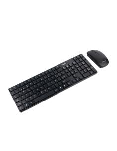 TooQ Teclado + Ratón slim inalámbricos, Negro