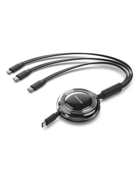 Vention TRKBBE cable USB USB 2.0 1,1 m USB C USB C/Lightning 100 W Negro