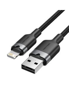 Vention LANBH cable de conector Lightning 2 m Negro