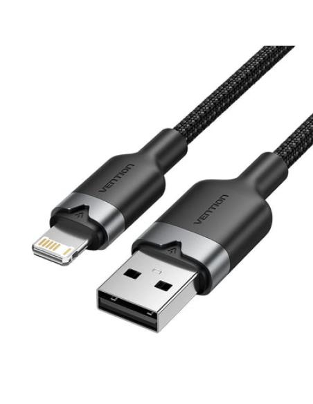 Vention LANBH cable de conector Lightning 2 m Negro