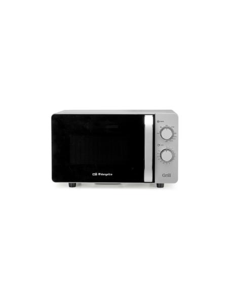 Orbegozo MIG 2072 CE microondas Negro, Plata Microondas con grill Encimera 20 L 700 W