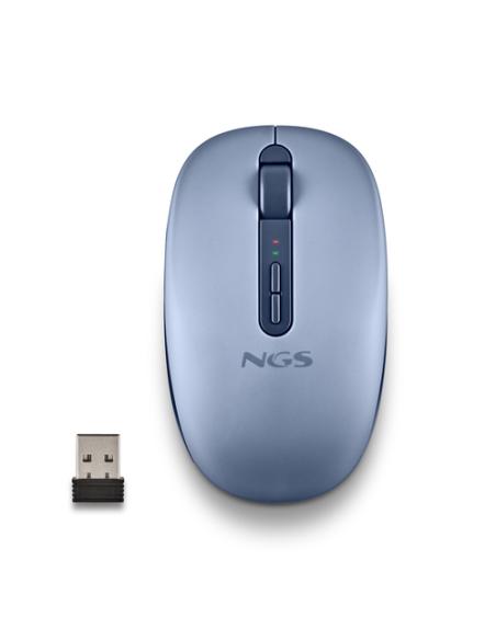 NGS FOG DUAL BLUE ratón Universal Ambidextro RF Wireless + Bluetooth 1600 DPI