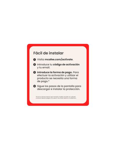 McAfee Total Protection 1 Dispositivo 1 Año Licencia Digital