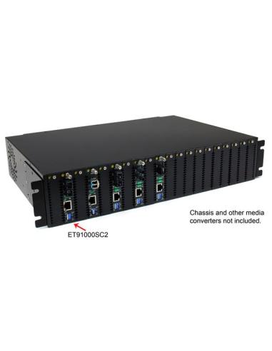 StarTech.com Conversor de Medios Gigabit Ethernet a Fibra Multi Modo Conector SC - 550m