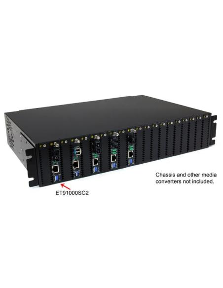 StarTech.com Conversor de Medios Gigabit Ethernet a Fibra Multi Modo Conector SC - 550m