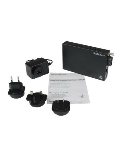 StarTech.com Conversor de Medios Gigabit Ethernet a Fibra Multi Modo Conector SC - 550m