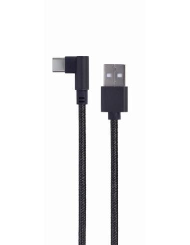 Gembird CC-USB2-AMCML-0.2M cable USB USB 2.0 0,2 m USB A USB C 0,48 Gbit/s Negro