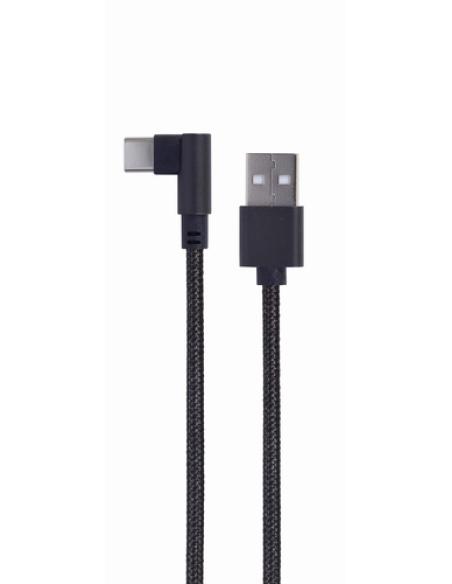 Gembird CC-USB2-AMCML-0.2M cable USB USB 2.0 0,2 m USB A USB C 0,48 Gbit/s Negro