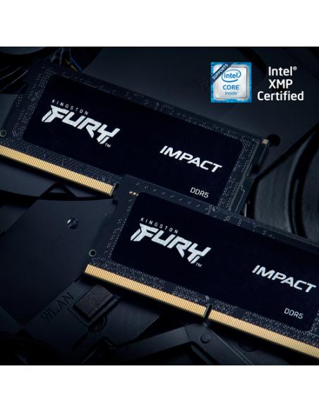 Kingston Technology FURY 16 GB 4800 MT/s DDR5 CL38 SODIMM (Kit de 2) Impact