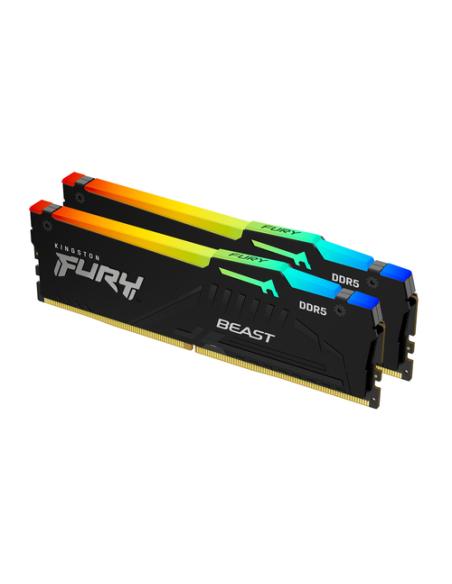 Kingston Technology FURY Beast 16 GB 5200 MT/s DDR5 CL40 DIMM (Kits de 2) RGB