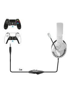 Spirit of Gamer PRO-H3 PLAYSTATION EDITION Auriculares Alámbrico Diadema Juego Negro, Blanco 2