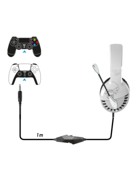 Spirit of Gamer PRO-H3 PLAYSTATION EDITION Auriculares Alámbrico Diadema Juego Negro, Blanco