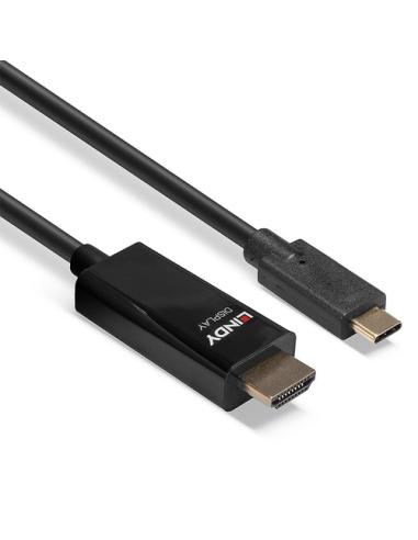 Lindy 43315 adaptador de cable de vídeo 5 m USB Tipo C HDMI tipo A (Estándar) Negro