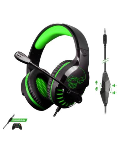 Spirit of Gamer PRO-H3 XBOX EDITION Auriculares Alámbrico Diadema Juego Negro, Verde