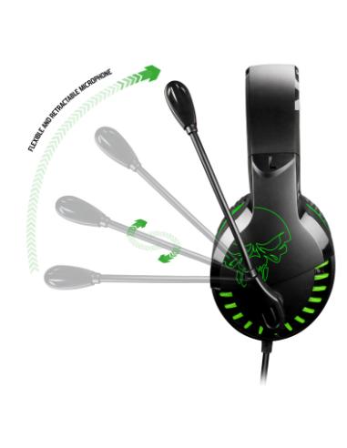 Spirit of Gamer PRO-H3 XBOX EDITION Auriculares Alámbrico Diadema Juego Negro, Verde