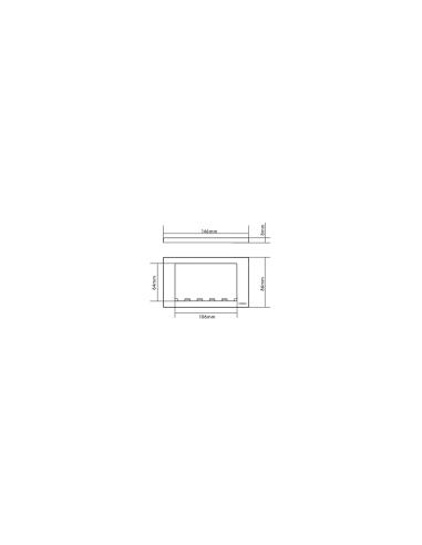 Vision TC3 SURR2G placa de pared y cubierta de interruptor Blanco