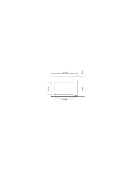 Vision TC3 SURR2G placa de pared y cubierta de interruptor Blanco