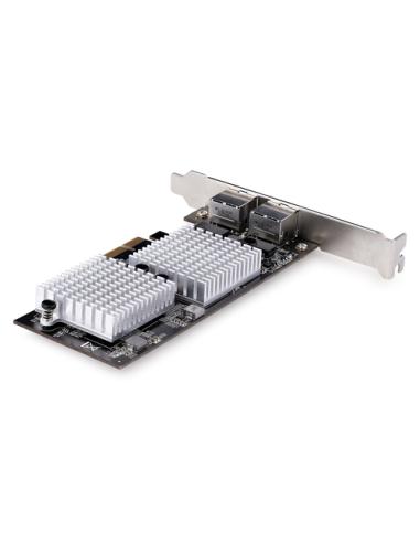 StarTech.com Tarjeta PCI Express Adaptadora de Red Ethernet de 2 Puertos RJ45 - Tarjeta de Red para Servidores o PCs - con Sopor