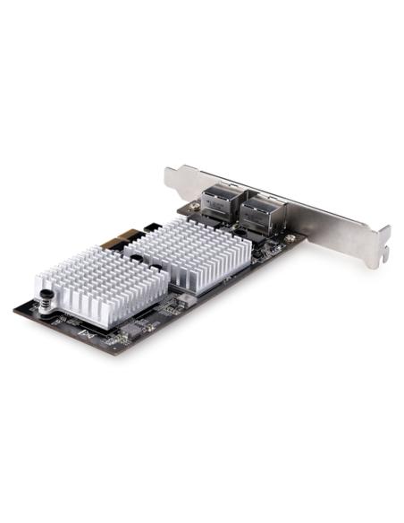StarTech.com Tarjeta PCI Express Adaptadora de Red Ethernet de 2 Puertos RJ45 - Tarjeta de Red para Servidores o PCs - con Sopor