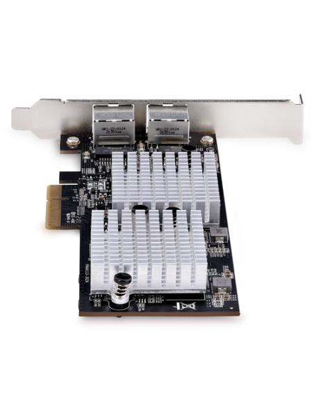 StarTech.com Tarjeta PCI Express Adaptadora de Red Ethernet de 2 Puertos RJ45 - Tarjeta de Red para Servidores o PCs - con Sopor