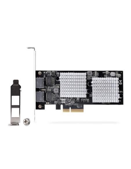 StarTech.com Tarjeta PCI Express Adaptadora de Red Ethernet de 2 Puertos RJ45 - Tarjeta de Red para Servidores o PCs - con Sopor