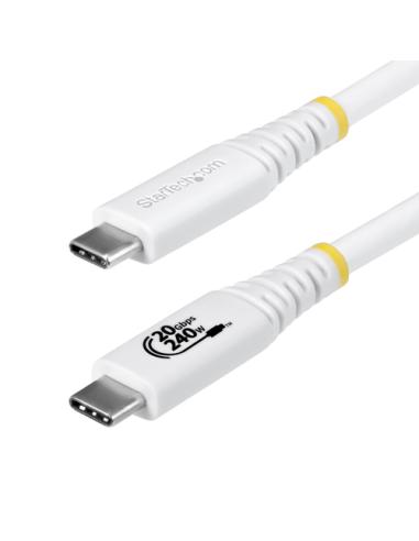 StarTech.com Cable USB4 2m - Cable USB-C Certificado USB-IF - 20Gbps - PD 240W EPR - 4K120 - DP 2.1 - Cable USB Tipo C - Recubri