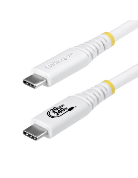 StarTech.com Cable USB4 2m - Cable USB-C Certificado USB-IF - 20Gbps - PD 240W EPR - 4K120 - DP 2.1 - Cable USB Tipo C - Recubri
