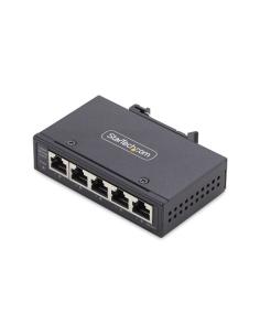 StarTech.com Switch Ethernet Industrial de 5 Puertos no Gestionado IP30 - Ethernet 100/1000 - Montaje en Pared o Carril DIN - IP
