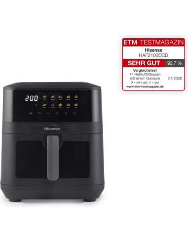 Hisense HAF2100DCD Sencillo 7,7 L 2100 W Freidora de aire caliente Negro