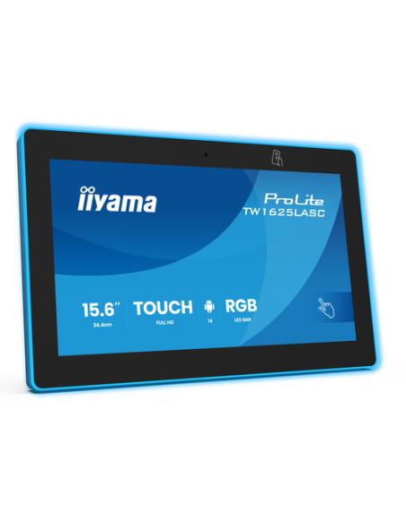 iiyama TW1625LASC-B3PNR pantalla para sala de reuniones 39,6 cm (15.6") 1920 x 1080 Pixeles LED Wi-Fi 6 (802.11ax), Wi-Fi 5 (802
