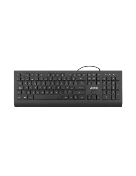CoolBox TECLADO USB TECLAS CHOCOLATE 1.8M DE CABLE 610G. SILENCIOSO