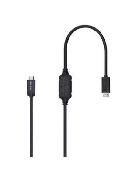 Belkin F2CD001B06-E adaptador de cable de vídeo 1,8 m DisplayPort HDMI Negro