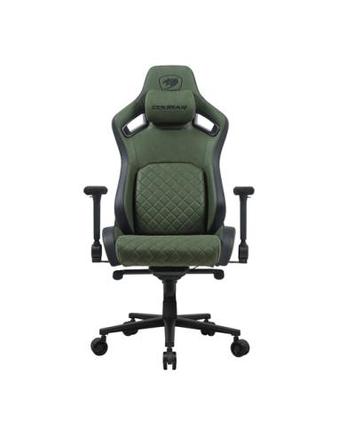 COUGAR DEFENSOR S ARMY GREEN F Silla para videojuegos universal Asiento acolchado Verde
