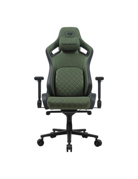 COUGAR DEFENSOR S ARMY GREEN F Silla para videojuegos universal Asiento acolchado Verde