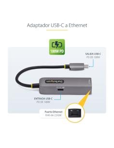 StarTech.com Adaptador de Red USB Tipo C a Ethernet - Adaptador de Red Externo USB-C a RJ45 2,5/1Gb - NBASE-T - USB 3.1 - Entreg