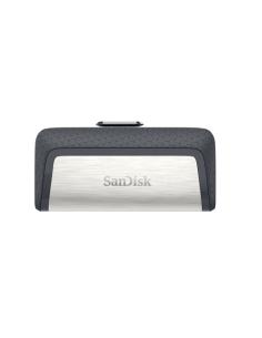SanDisk Drive USB Ganda Ultra Tipe-C 256 GB unidad flash USB USB Type-A / USB Type-C 3.2 Gen 1 (3.1 Gen 1) Gris, Plata