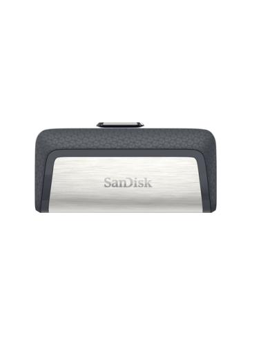 SanDisk Drive USB Ganda Ultra Tipe-C 256 GB unidad flash USB USB Type-A / USB Type-C 3.2 Gen 1 (3.1 Gen 1) Gris, Plata
