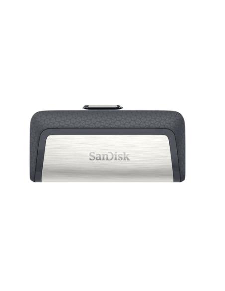 SanDisk Drive USB Ganda Ultra Tipe-C 256 GB unidad flash USB USB Type-A / USB Type-C 3.2 Gen 1 (3.1 Gen 1) Gris, Plata