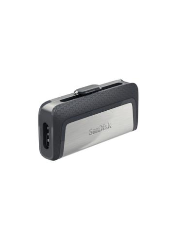 SanDisk Drive USB Ganda Ultra Tipe-C 256 GB unidad flash USB USB Type-A / USB Type-C 3.2 Gen 1 (3.1 Gen 1) Gris, Plata