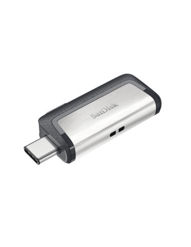 SanDisk Drive USB Ganda Ultra Tipe-C 256 GB unidad flash USB USB Type-A / USB Type-C 3.2 Gen 1 (3.1 Gen 1) Gris, Plata