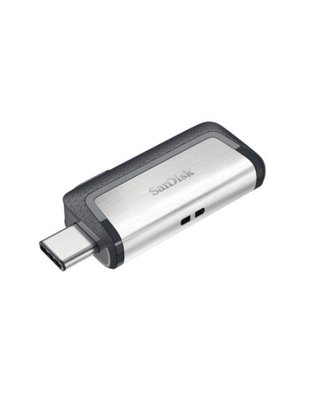 SanDisk Drive USB Ganda Ultra Tipe-C 256 GB unidad flash USB USB Type-A / USB Type-C 3.2 Gen 1 (3.1 Gen 1) Gris, Plata