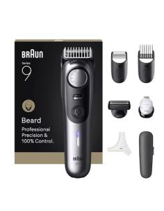 Braun BeardTrimmer 9 BT9520 depiladora para la barba Batería 52 2 cm Mojado y seco Negro, Gris