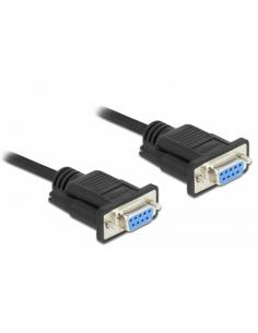 DeLOCK 87472 cable de serie Negro 2 m DB-9