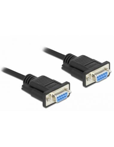 DeLOCK 87472 cable de serie Negro 2 m DB-9