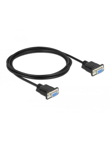 DeLOCK 87472 cable de serie Negro 2 m DB-9