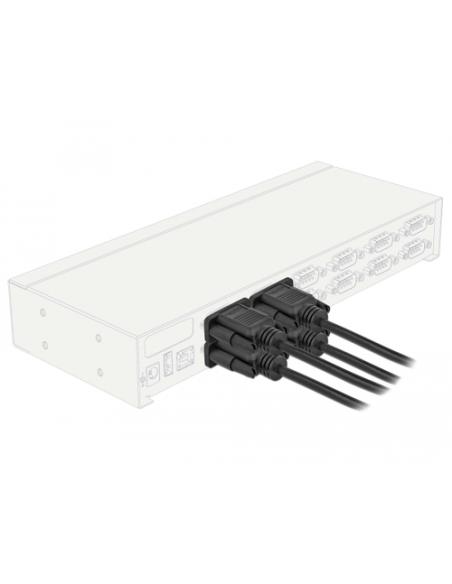 DeLOCK 87472 cable de serie Negro 2 m DB-9
