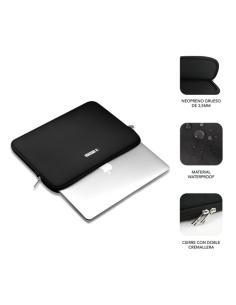 SUBBLIM Funda Ordenador Business Laptop Sleeve Neoprene 13,3-14" Black 2