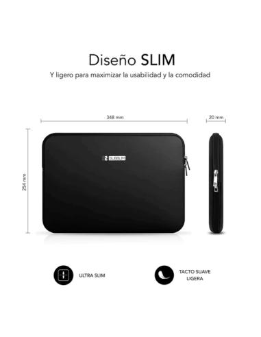 SUBBLIM Funda Ordenador Business Laptop Sleeve Neoprene 13,3-14" Black