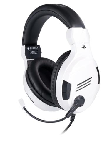 BIG BEN PS4OFHEADSETV3WHITE auricular y casco Auriculares Alámbrico Diadema Juego Negro, Blanco